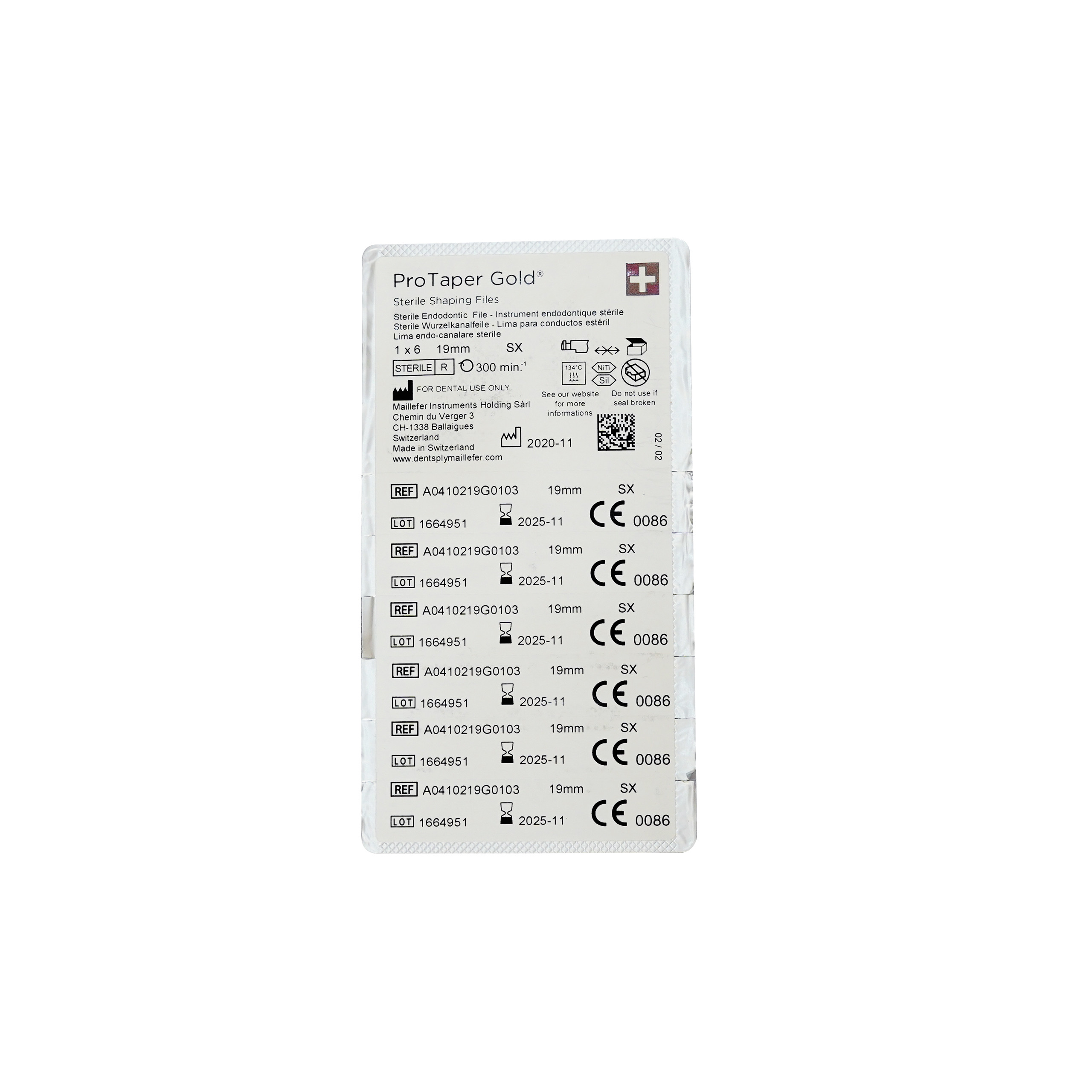 Dentsply Protaper Gold 19mm SX